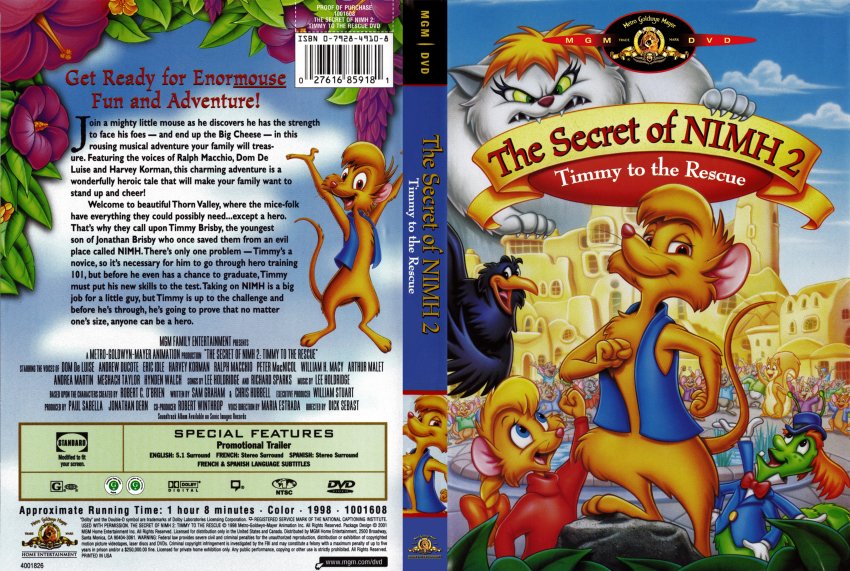 2. "The Secret of NIMH" - wide 4