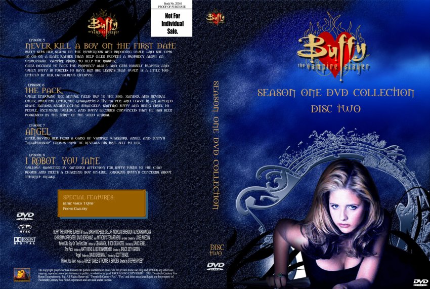 Buffy The Vampire Slayer Season 1 Disc 2