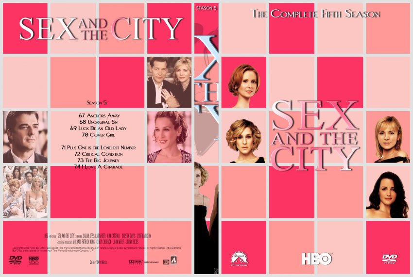 Sex And The City Season 5 Spanning Tv Dvd Custom Covers