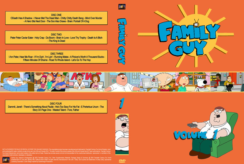Family Guy Volume 1 - TV Cartoon Collection