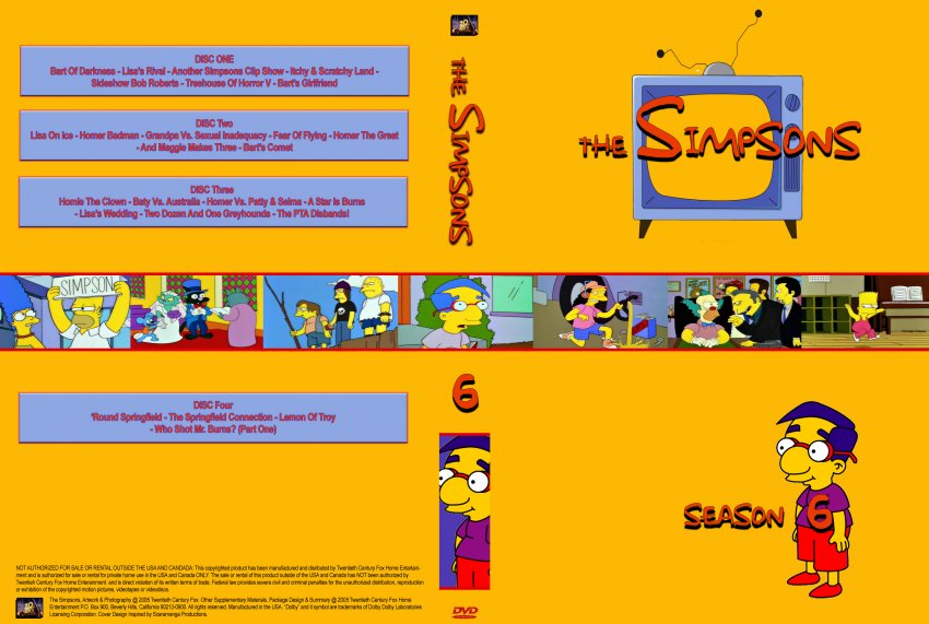 The Simpsons Season 6 - TV Cartoon Collection