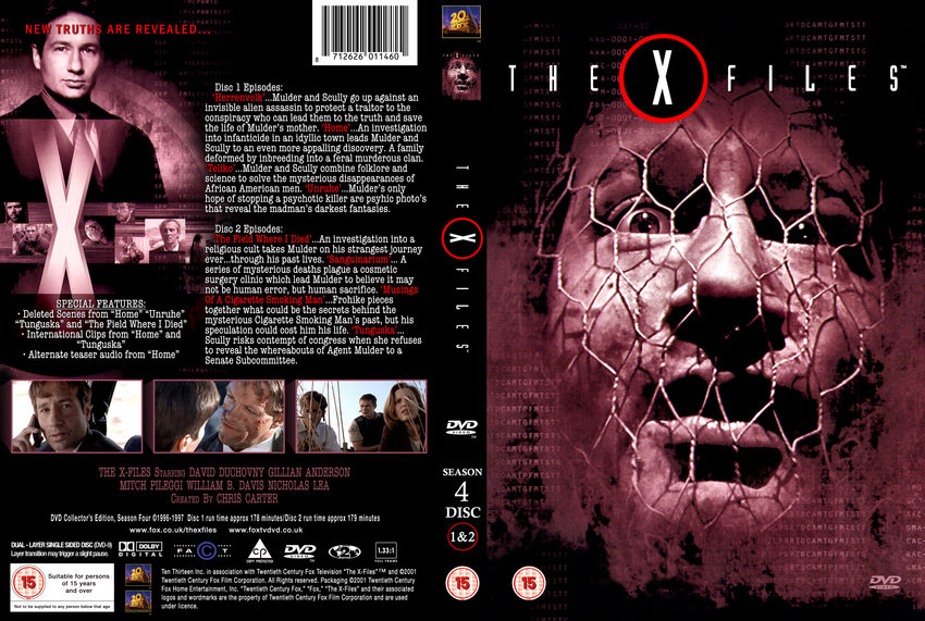 X Files Season 4 Disc 1 & 2