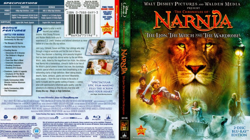 The Chronicles Of Narnia The Lion The Witch And The Wardrobe