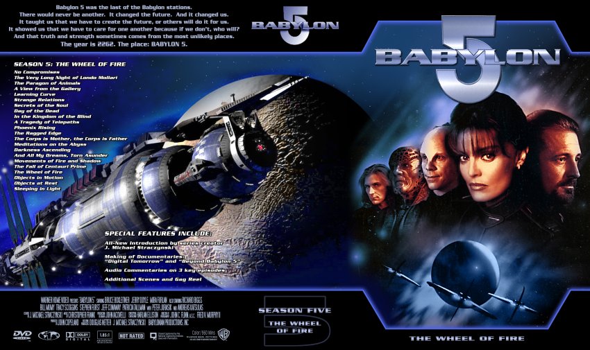 Babylon 5 - Season 5 - CUSTOM 6 DISC CASE