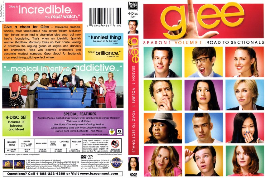 Glee - TV DVD Scanned Covers - Glee :: DVD Covers
