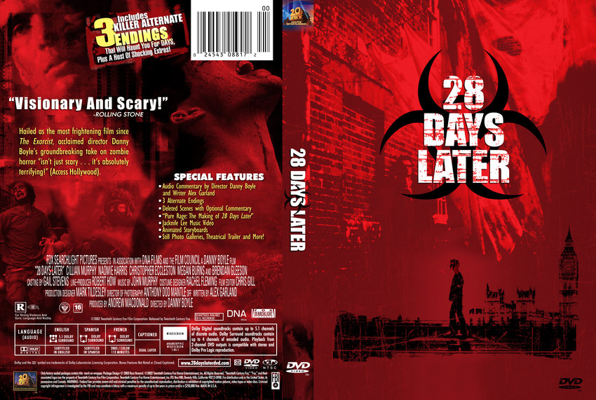 28 Days Later - Movie DVD Custom Covers - 15228 days later r1 English