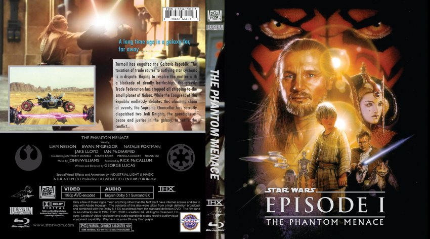 Star Wars Episode 2 Dvd Cover. Star Wars Episode I The