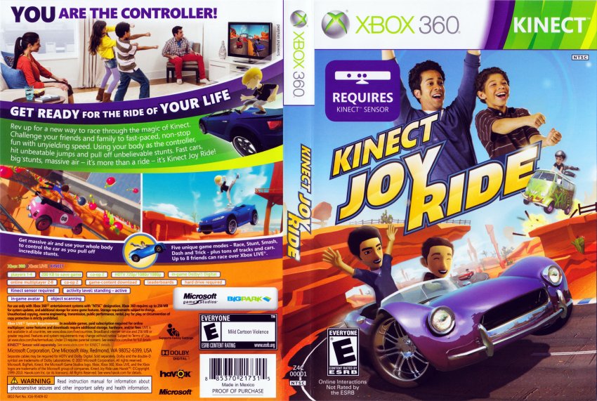 Kinect Joy Ride DVD NTSC f