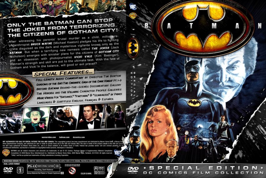batman dc comics film collection