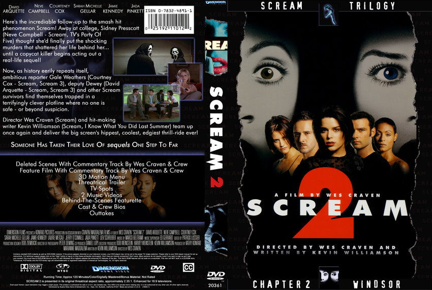 Scream 2 Movie DVD Custom Covers 211Scream 2 DVD Covers