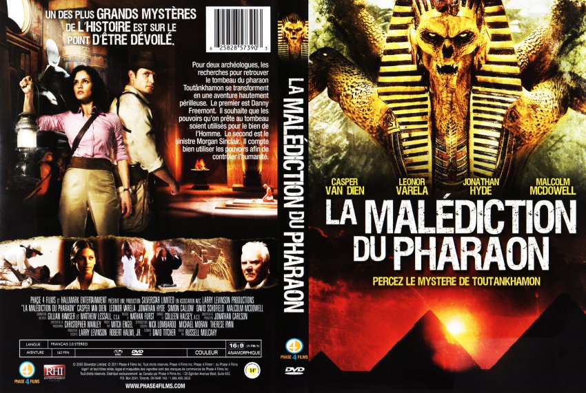le film la malediction du pharaon