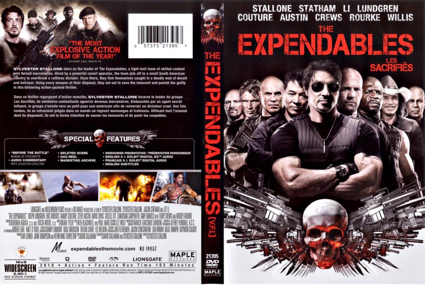 The Expendables DVD 