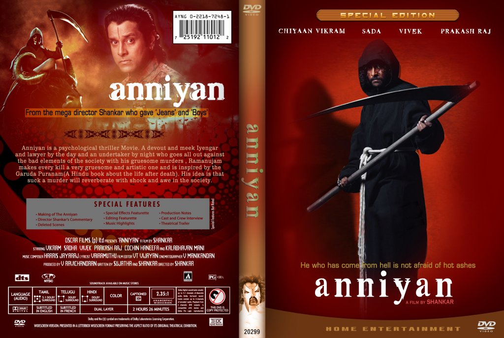 Anniyan DVD Cover Finale