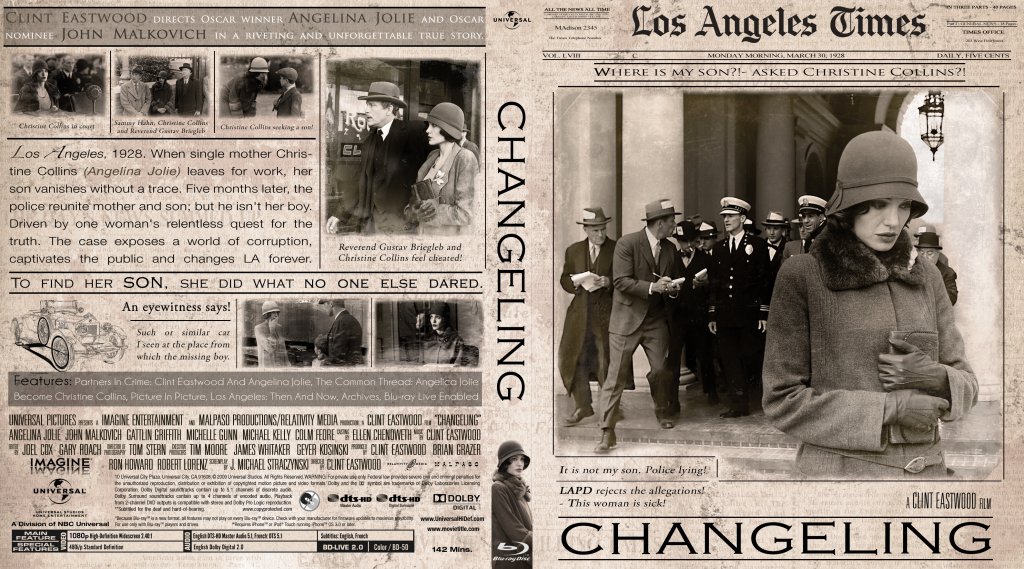 Changeling Blu ray Cover