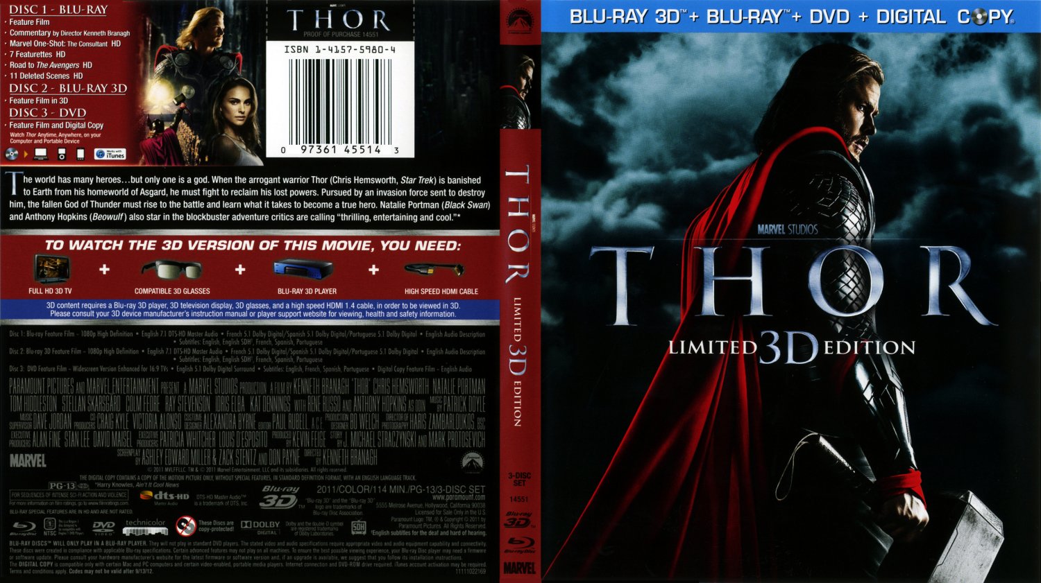 Thor 3D - Bluray