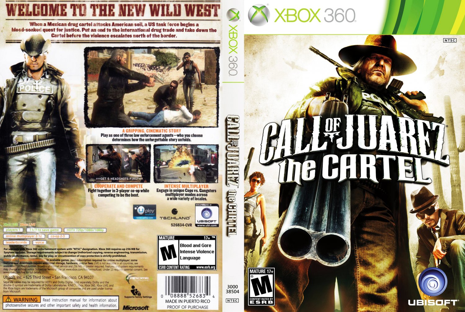 Call Of Juarez The Cartel DVD NTSC f