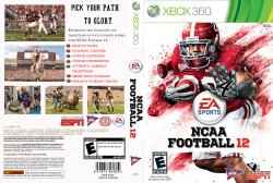 NCAA Football 12 DVD NTSC Custom f