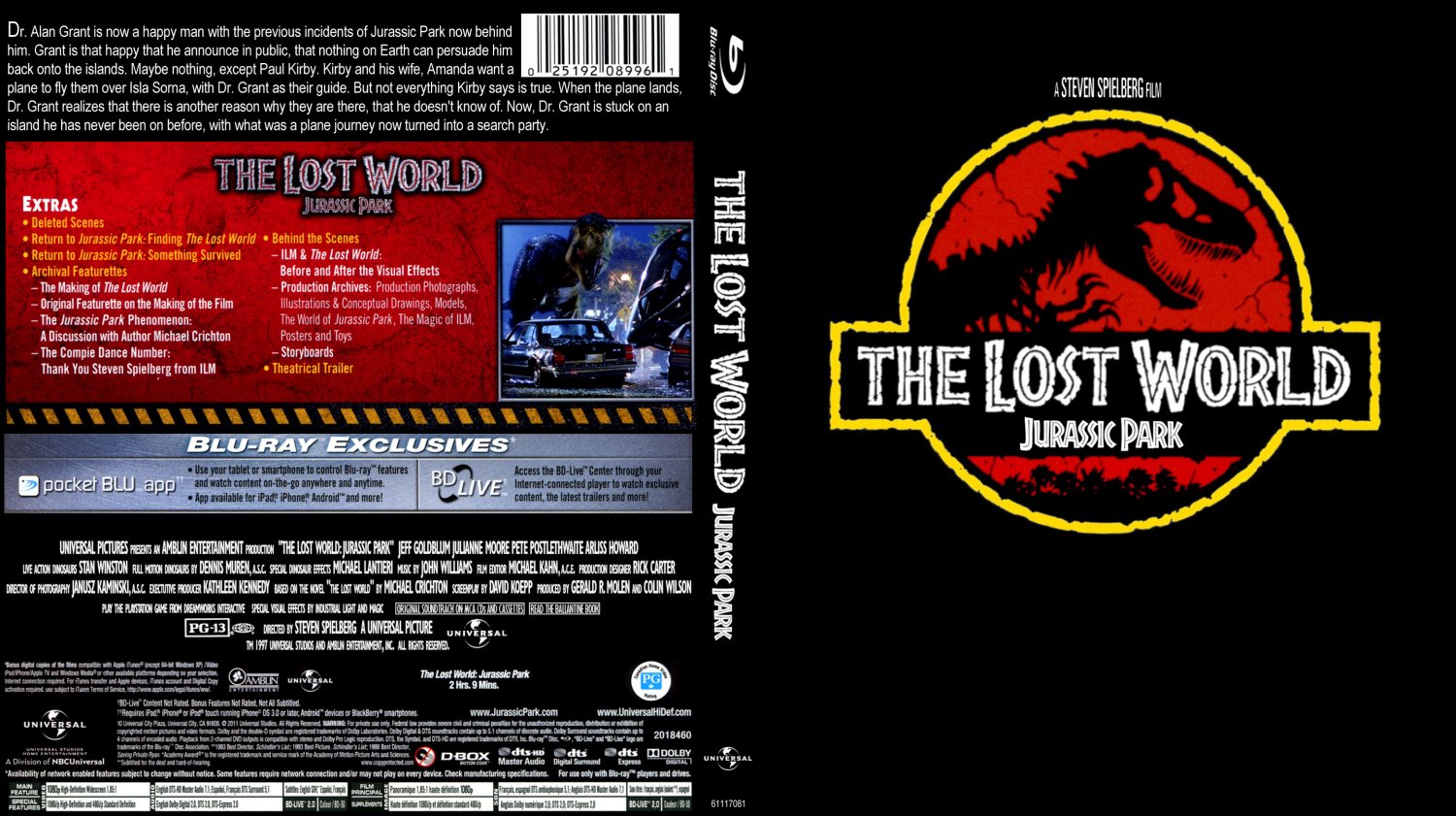 Jurassic Park 2 The Lost World - Custom - Bluray