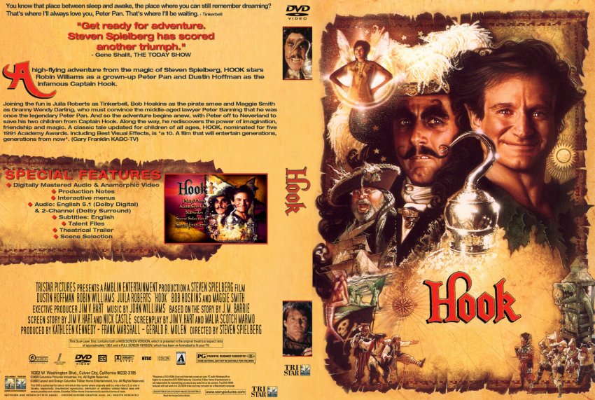 Hook - Movie DVD Custom Covers - 2456Hook :: DVD Covers