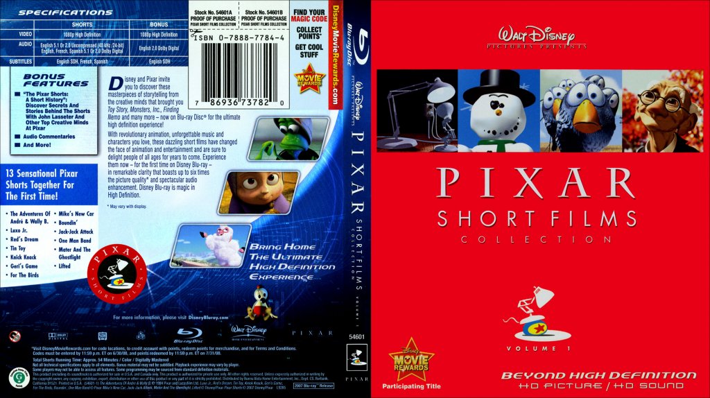 Pixar Short Films Collection Volume 1