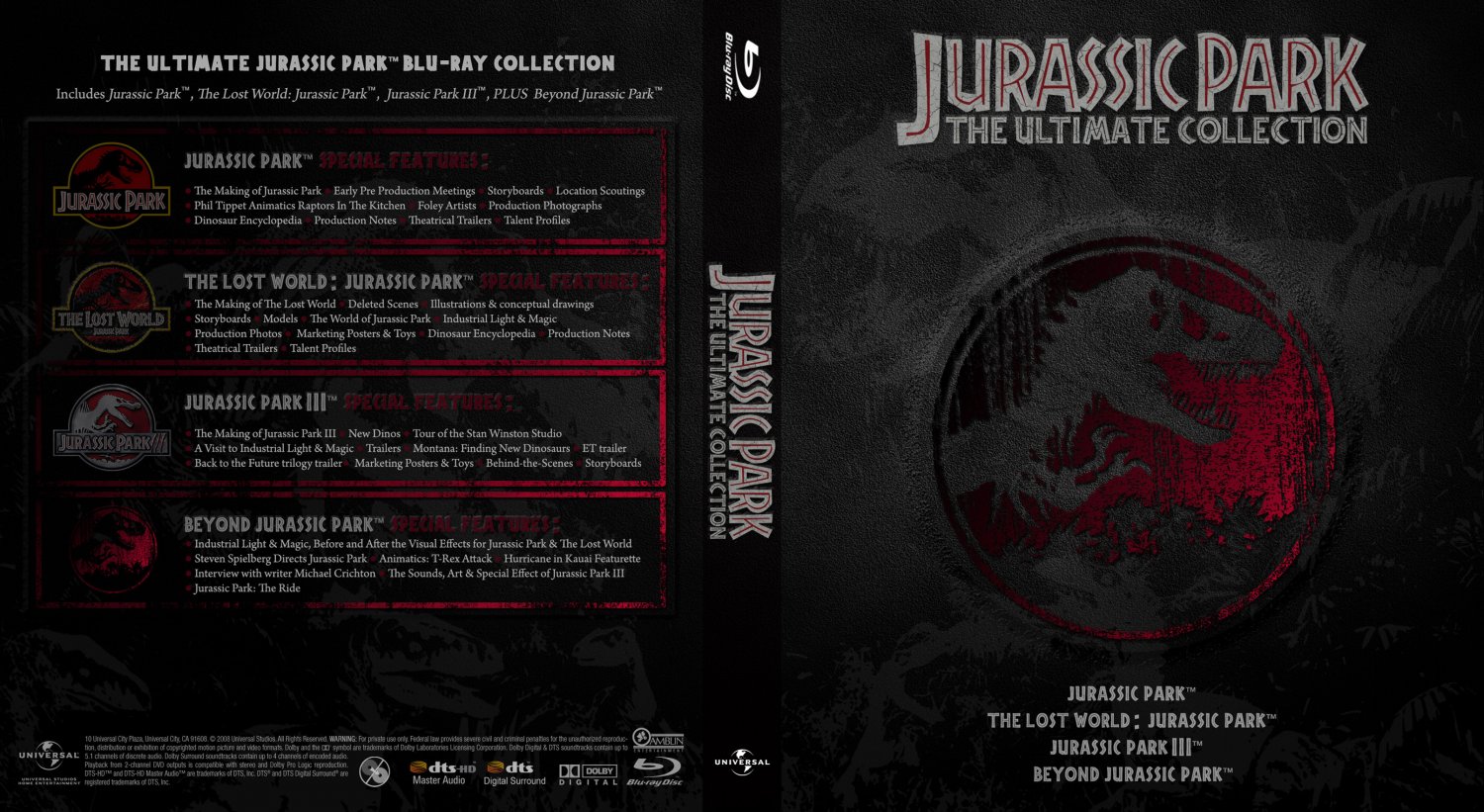 Jurassic Park Trilogy - English - Custom - Bluray f