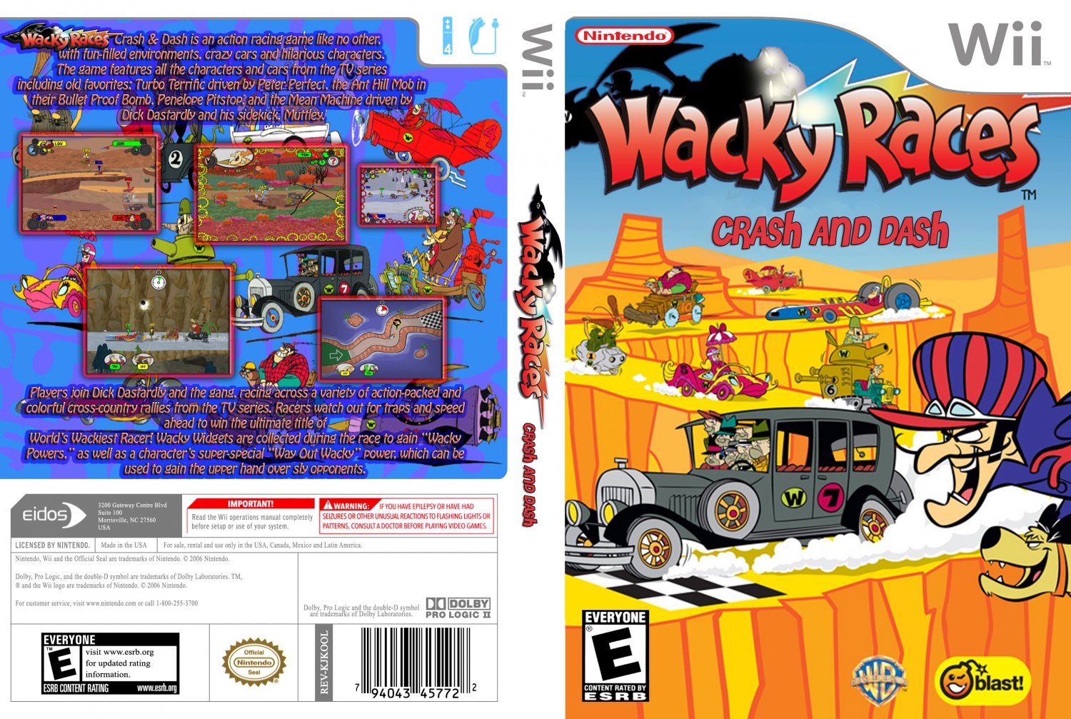 Wii Game Wacky Races Characters