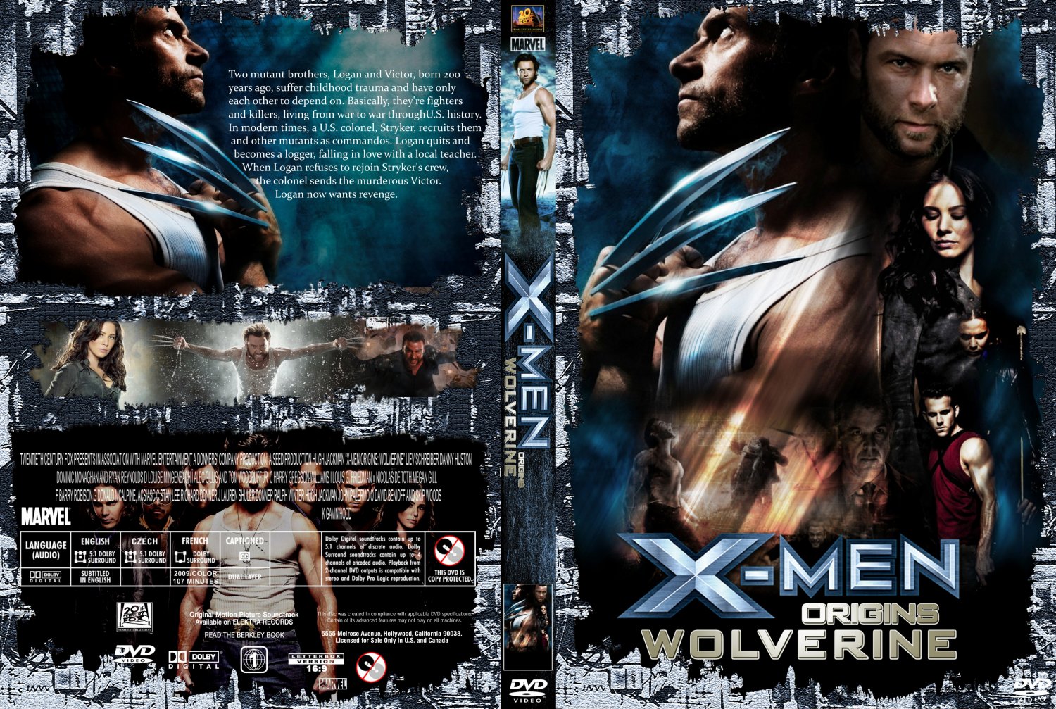 X-Men Origins Wolverine 2009 English Dvd [480P]