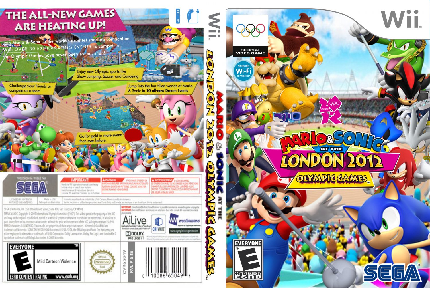 Mario and Sonic at the London 2012 Olympic Games Nintendo Wii Game