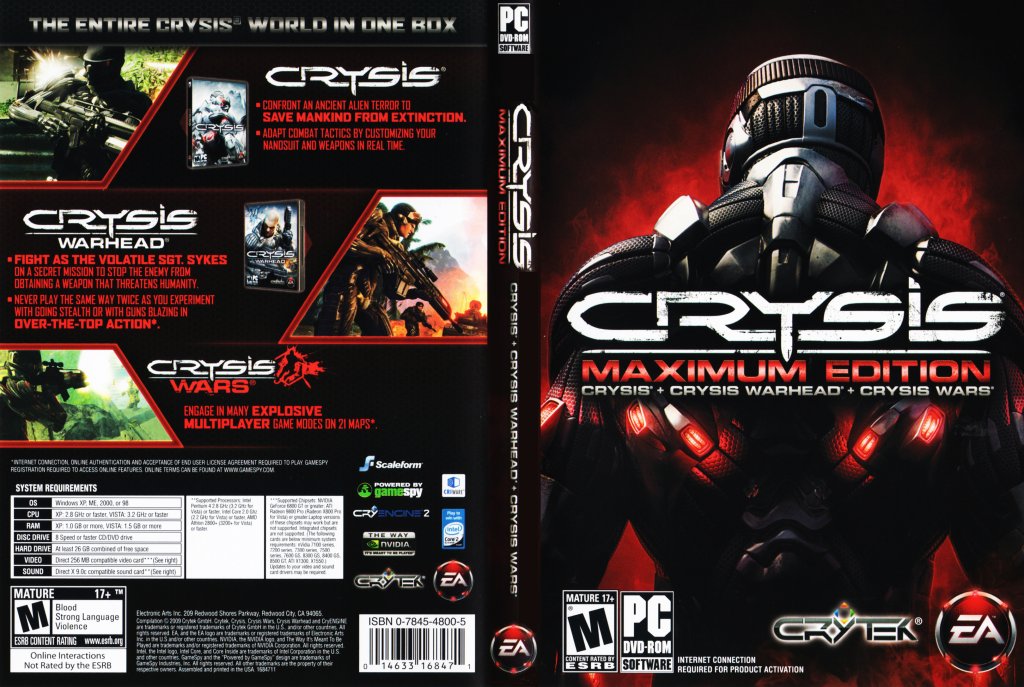 Crysis Maximum Edition Pc Game Covers Crysis Maximum Edition Dvd