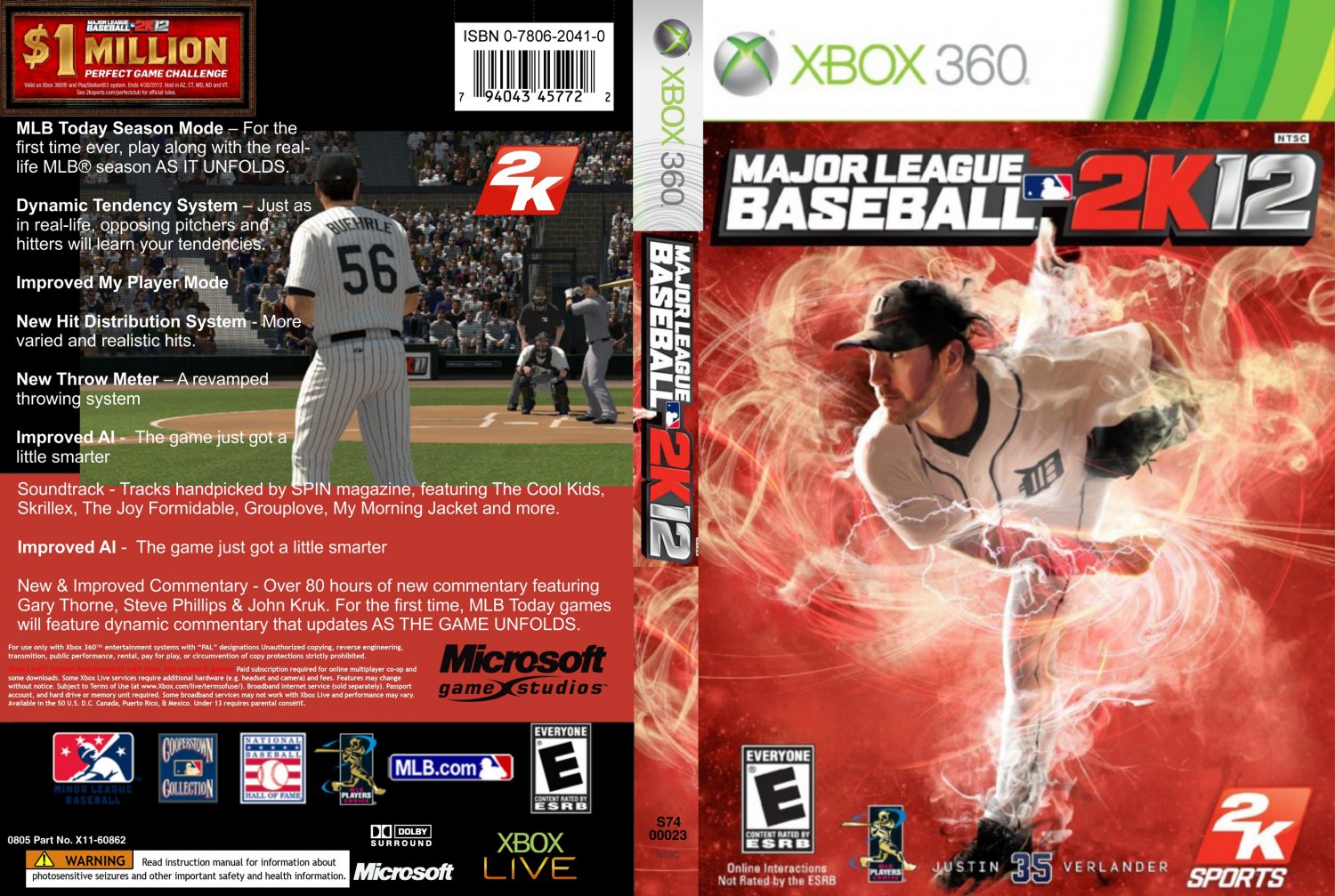 Major League Baseball 2K12 - XBOX 360 Game Covers