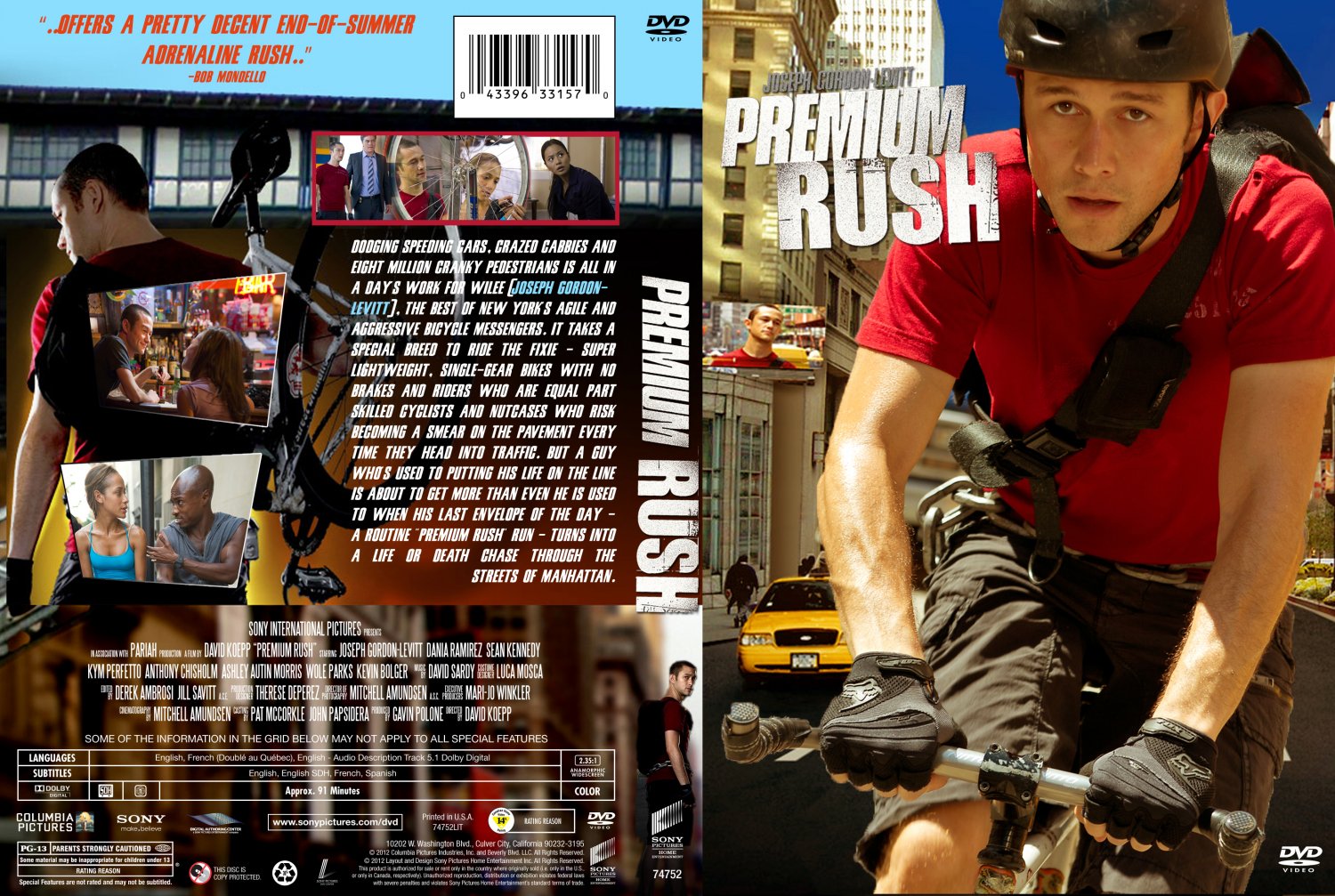 Premium Rush DVD Cover