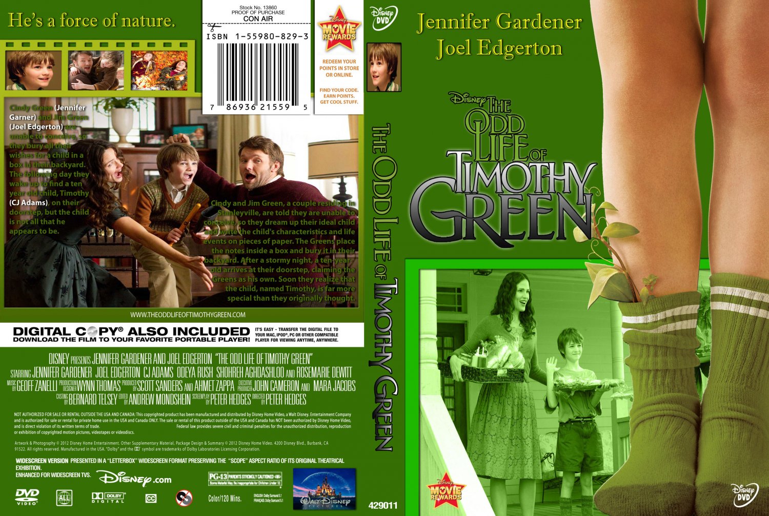 Odd Life of Timothy Green DVD Cover
