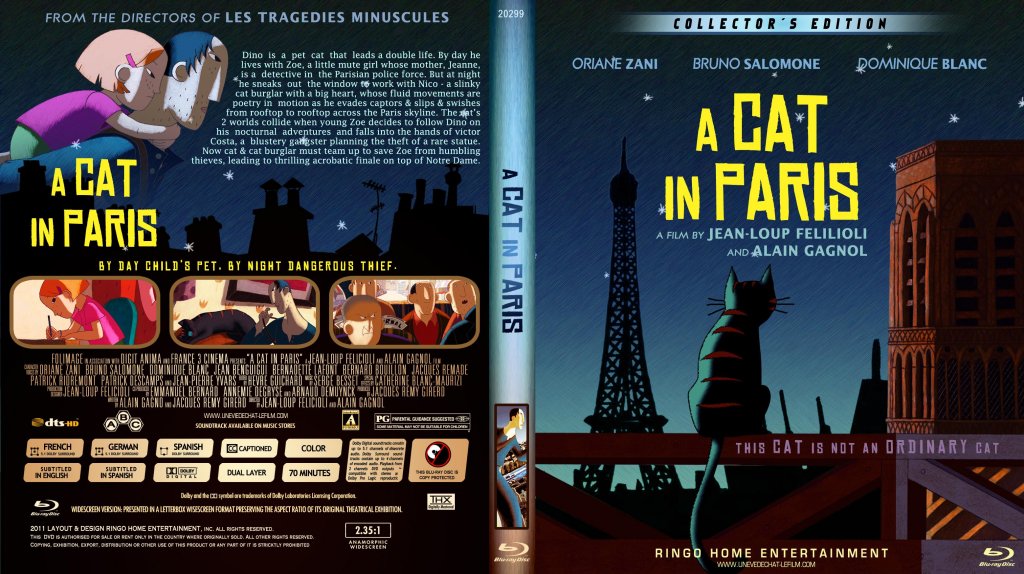 Copy of A Cat In Paris Blu-Ray Cover 2012