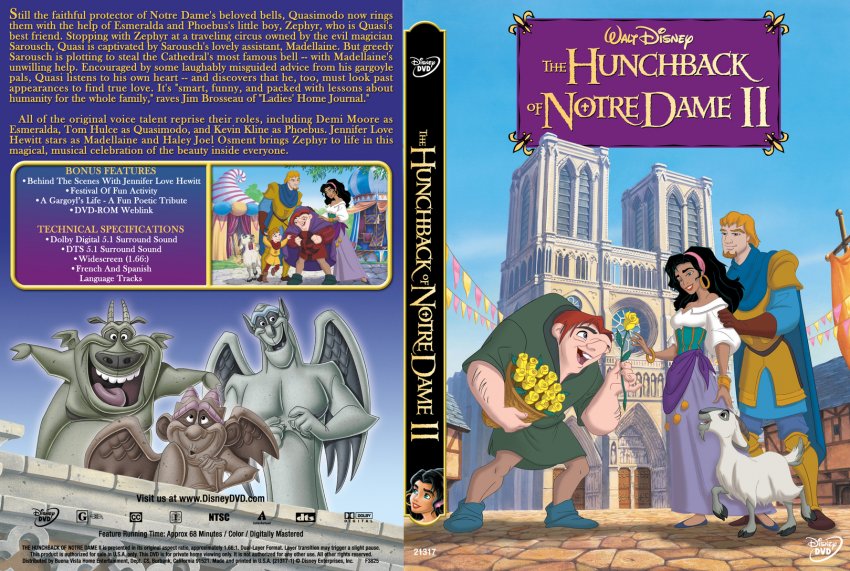 The Hunchback Of Notre Dame II - Movie DVD Custom Covers - 280thond2 dl
