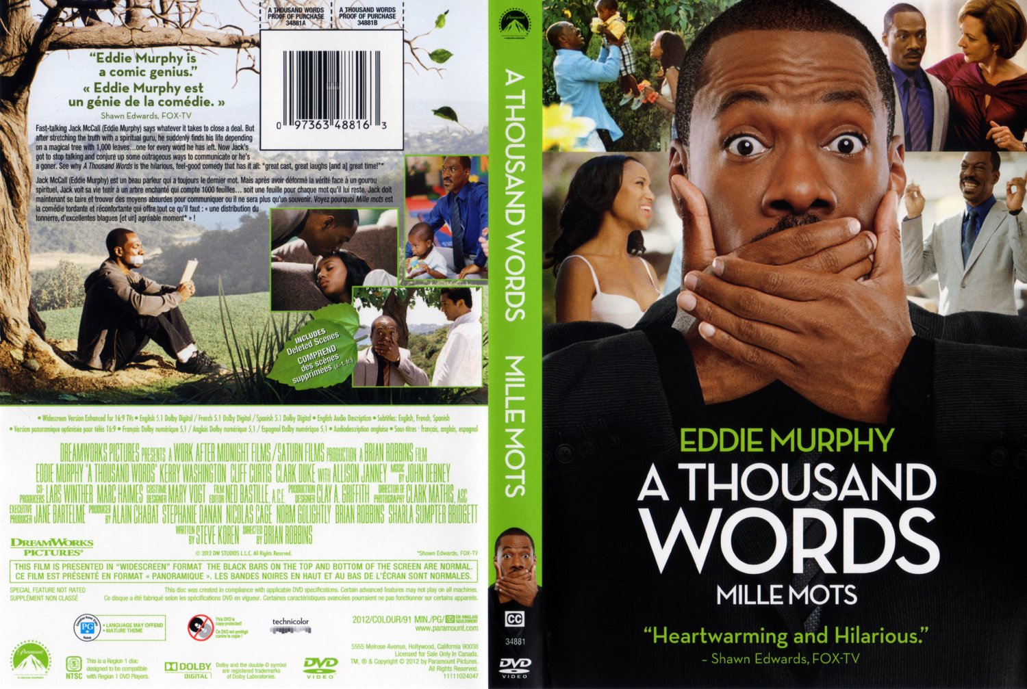 A Thousand Words Mille Mots Movie DVD Scanned Covers
