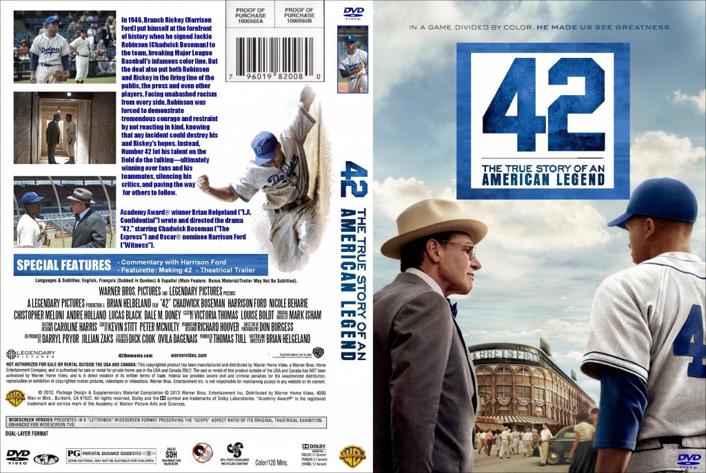 42 Movie DVD Custom Covers 42 Custom DVD Covers