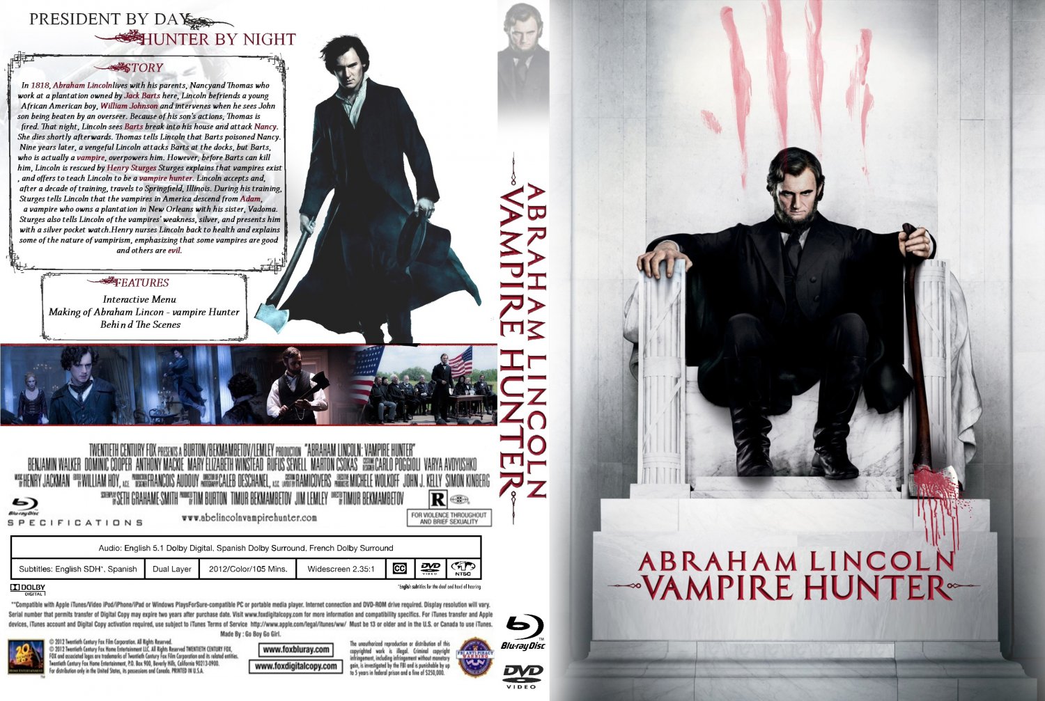 abraham lincoln vampire hunter shirt