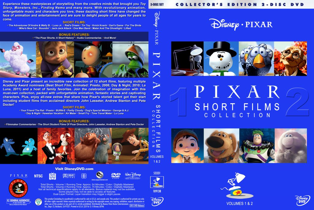 Pixar Short Films Collection - Volumes 1 And  2