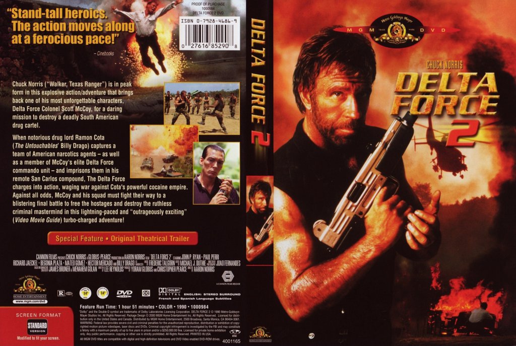 Delta Force 2 Movie DVD Scanned Covers Delta Force 2 front DVD