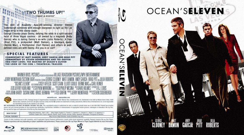 Amazoncom: Oceans 11 2001 BD Blu-ray: George