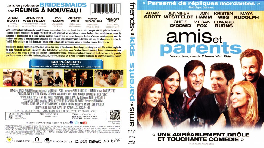 Amis et Parents - Friends With Kids - Canadian - Bluray