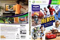 Kinect Heros Aventures Disney Pixar DVD NTSC Custom f