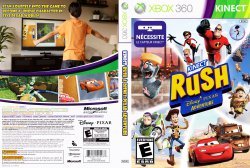 Kinect Rush A Disney Pixar Adventure DVD NTSC Custom f