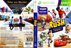 Kinect Rush A Disney Pixar Adventure DVD NTSC Custom f1