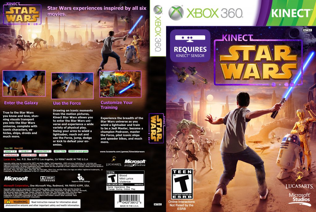 Kinect Star Wars DVD NTSC Custom f