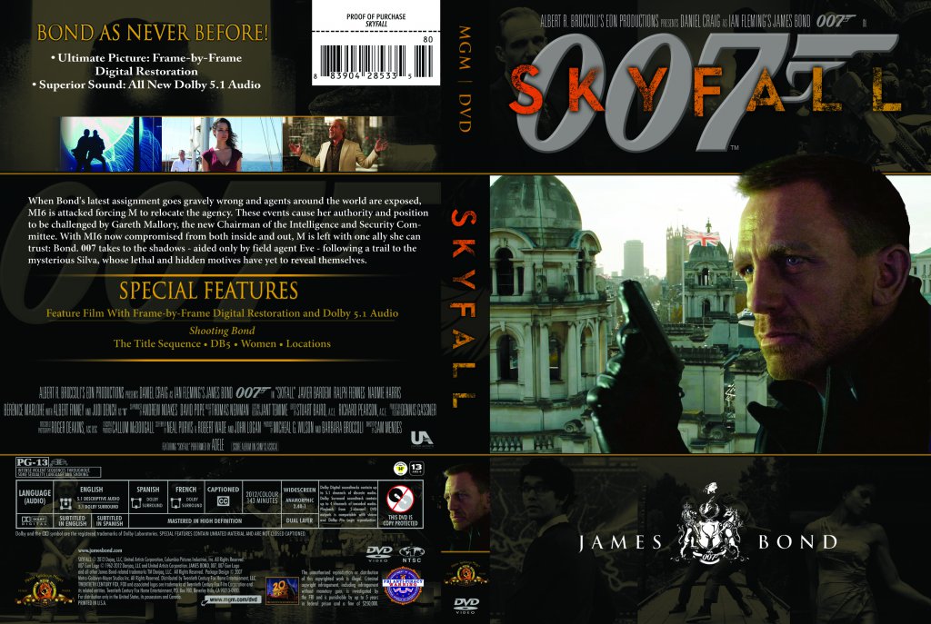Plese help me find a specific Skyfall DVD/Poster for my ...
 Skyfall Dvd Cover
