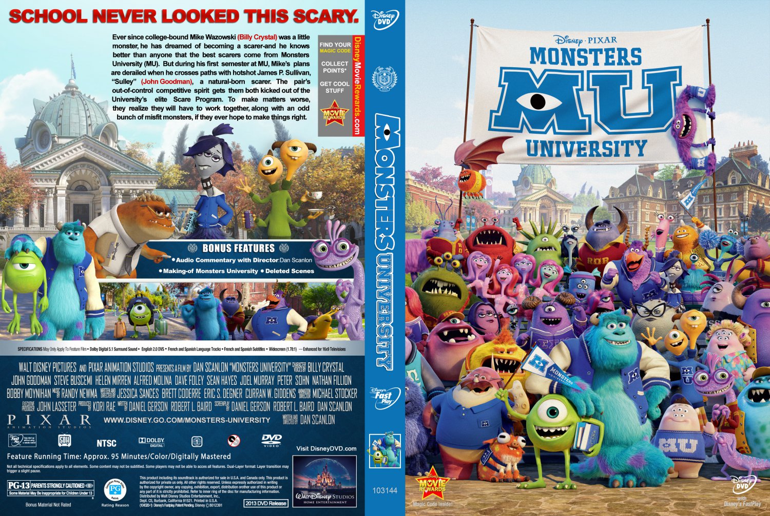 Monsters, Inc Blu-ray