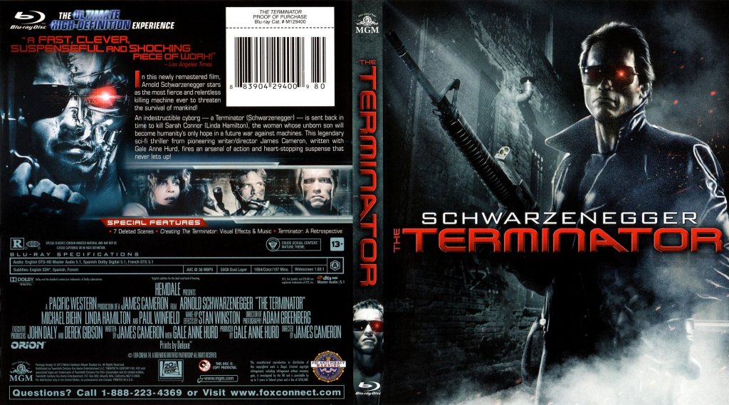 The Terminator - Movie Blu-Ray Scanned Covers - The Terminator3 :: DVD