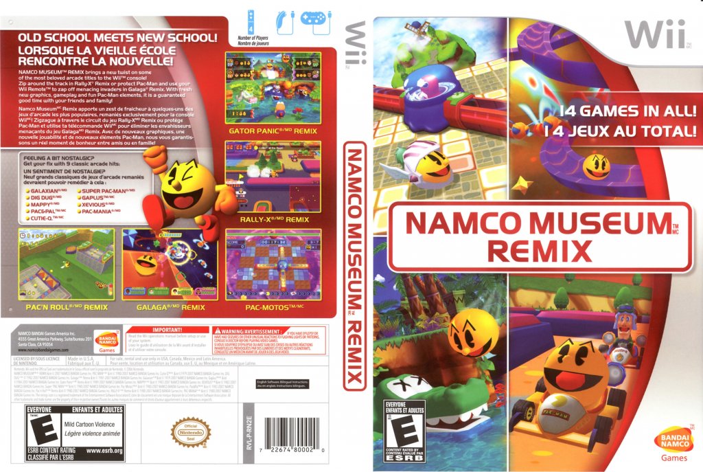 Namco Museum Remix - Wii NTSC US