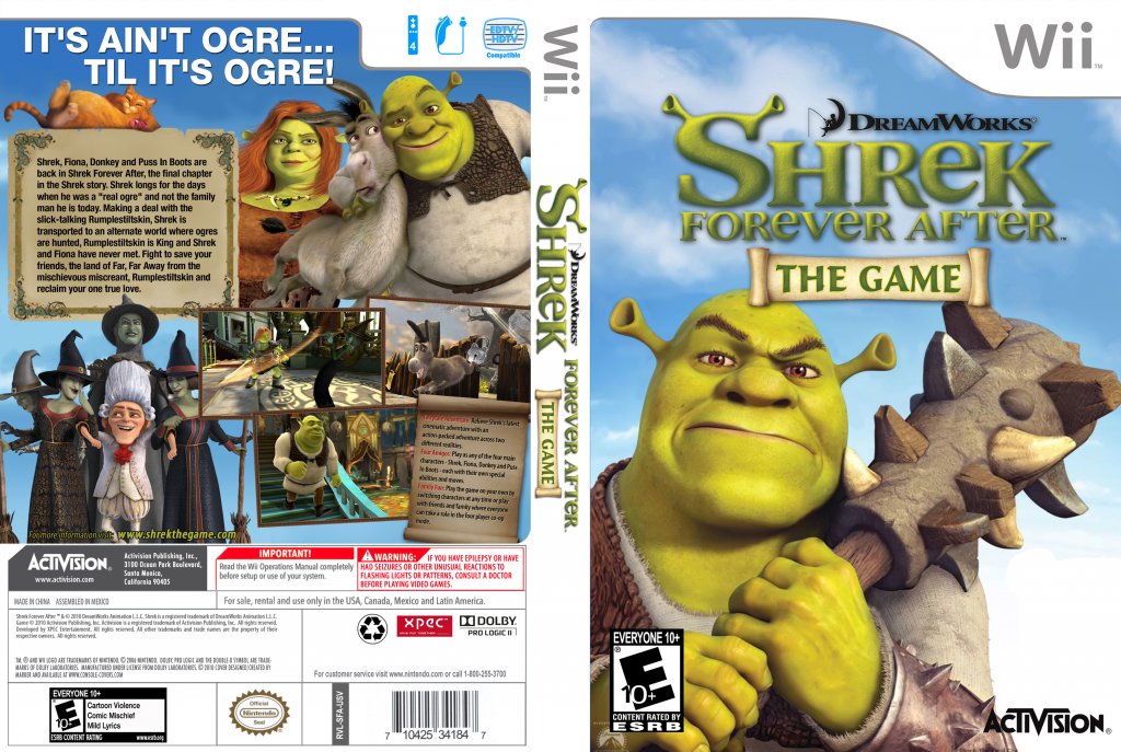 Shrek Forever After The Game 2010 Nintendo Wii Iso